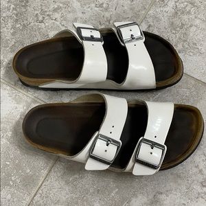 White Leather Birkenstock’s